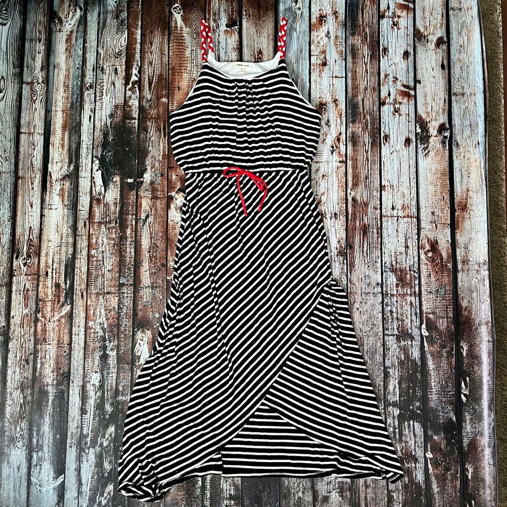 Sophia + Zeke Taylor Braided Strap Maxi Dress